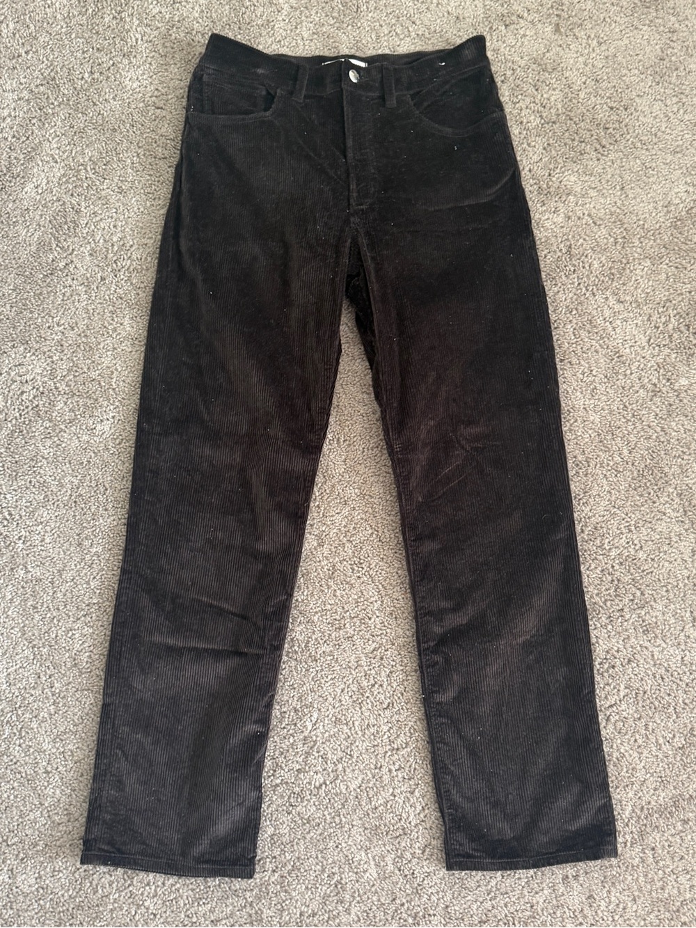 Madewell Brown Straight-Leg Corduroy Trousers